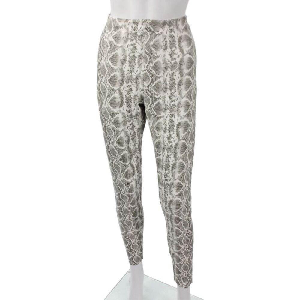 Commando Womens Gray Animal Print Ankle Leggings Size L